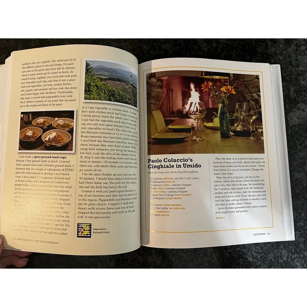 Rachael Ray My‎ Year in Meals & Cocktails Cookbook Hardcover Recipes 2012